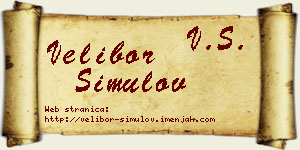 Velibor Simulov vizit kartica